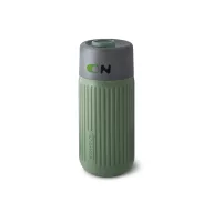   Cana de voiaj, 340 ml, Black & Blum, 2601E14720, 16.5xØ7.2 cm, Sticla, Silicon, Verde Olive
