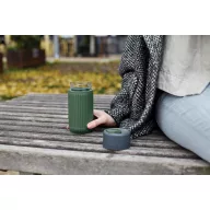   Cana de voiaj, 340 ml, Black & Blum, 2601E14720, 16.5xØ7.2 cm, Sticla, Silicon, Verde Olive