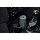 Cana de voiaj, 340 ml, Black & Blum, 2601E14720, 16.5xØ7.2 cm, Sticla, Silicon, Verde Olive