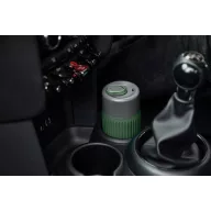   Cana de voiaj, 340 ml, Black & Blum, 2601E14720, 16.5xØ7.2 cm, Sticla, Silicon, Verde Olive