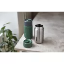 Cana de voiaj, 340 ml, Black & Blum, 2601E14720, 16.5xØ7.2 cm, Sticla, Silicon, Verde Olive