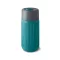 Cana de voiaj, 340 ml, Black & Blum, 2601E14721, 16.5xØ7.2 cm, Sticla, Silicon, Turcoaz