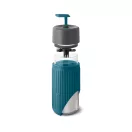 Cana de voiaj, 340 ml, Black & Blum, 2601E14721, 16.5xØ7.2 cm, Sticla, Silicon, Turcoaz
