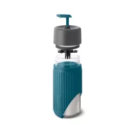   Cana de voiaj, 340 ml, Black & Blum, 2601E14721, 16.5xØ7.2 cm, Sticla, Silicon, Turcoaz
