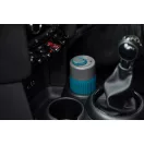 Cana de voiaj, 340 ml, Black & Blum, 2601E14721, 16.5xØ7.2 cm, Sticla, Silicon, Turcoaz