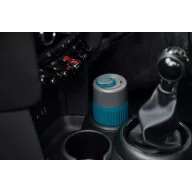   Cana de voiaj, 340 ml, Black & Blum, 2601E14721, 16.5xØ7.2 cm, Sticla, Silicon, Turcoaz