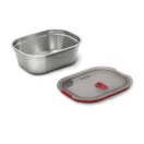 Set 3 caserole pranz, 2509E17022, Black & Blum, 20.6x15.4x10.9 cm, Otel, Polipropilena, Gri