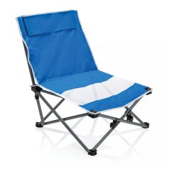   Scaun pliabil de plaja, Everestus, 21OCT1134, 51 x 49 x 64 cm, Poliester, Otel, Albastru