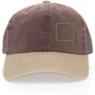 Sapca baseball, XD, 2610E16582, Unisex, Bumbac, rPET, Maro