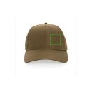 Sapca 6 panouri, Everestus, 42FEB231340, universala, Unisex, 12xØ18.5 cm, Poliester, Verde