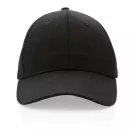Sapca 6 panouri, 21MAR2042, unisex, Ø 18.5 cm, marime universala adulti, Everestus, Bumbac, Negru