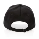 Sapca 6 panouri, 21MAR2042, unisex, Ø 18.5 cm, marime universala adulti, Everestus, Bumbac, Negru