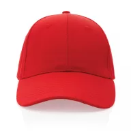   Sapca 6 panouri, 21MAR2046, unisex, Ø 18.5 cm, marime universala adulti, Everestus, Bumbac, Rosu