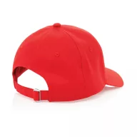   Sapca 6 panouri, 21MAR2046, unisex, Ø 18.5 cm, marime universala adulti, Everestus, Bumbac, Rosu