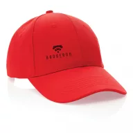   Sapca 6 panouri, 21MAR2046, unisex, Ø 18.5 cm, marime universala adulti, Everestus, Bumbac, Rosu