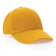   Sapca 6 panouri, 21MAR2048, unisex, Ø 18.5 cm, marime universala adulti, Everestus, Bumbac, Galben