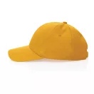 Sapca 6 panouri, 21MAR2048, unisex, Ø 18.5 cm, marime universala adulti, Everestus, Bumbac, Galben