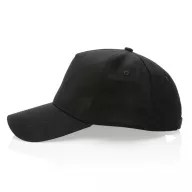   Sapca 5 panouri, 21MAR2028, unisex, Ø 18.5 cm, marime universala adulti, Everestus, Bumbac, Negru