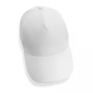   Sapca 5 panouri, 21MAR2033, unisex, Ø 18.5 cm, marime universala adulti, Everestus, Bumbac, Alb