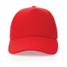 Sapca 5 panouri, 21MAR2032, unisex, Ø 18.5 cm, marime universala adulti, Everestus, Bumbac, Rosu