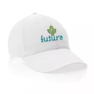   Sapca 6 panouri, 21MAR2040, unisex, Ø 18.5 cm, universala (adulti), Everestus, Bumbac, Alb