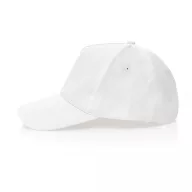   Sapca 5 panouri, 21MAR2026, unisex, Ø 18.5 cm, universala (adulti), Everestus, Bumbac, Alb