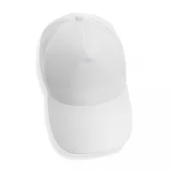   Sapca 5 panouri, 21MAR2026, unisex, Ø 18.5 cm, universala (adulti), Everestus, Bumbac, Alb
