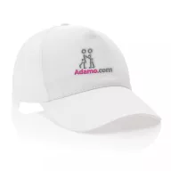   Sapca 5 panouri, 21MAR2026, unisex, Ø 18.5 cm, universala (adulti), Everestus, Bumbac, Alb