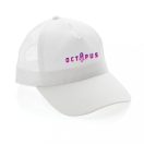 Sapca 5 panouri, Everestus, 21OCT1076, 15 x ø 20 cm, Bumbac, Poliester, Alb