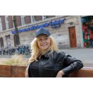 Sapca 5 panouri, Everestus, 21OCT1074, 15 x ø 20 cm, Bumbac, Poliester, Albastru