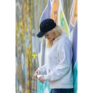 Sapca 6 panouri, Everestus, 21OCT1077, 12 x ø 18.5 cm, Bumbac, Poliester, Negru