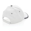 Sapca 6 panouri, Everestus, 21OCT1081, 12 x ø 18.5 cm, Bumbac, Poliester, Alb