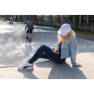 Sapca 6 panouri, Everestus, 21OCT1081, 12 x ø 18.5 cm, Bumbac, Poliester, Alb