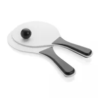   Set palete tenis de plaja, Everestus, 2707173, MDF, Polipropilena, 33x19x0.5 cm, Negru