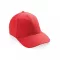 Sapca 6 panouri, Everestus, 42FEB231337, universala, Unisex, 12xØ18.5 cm, Bumbac, Rosu