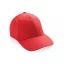 Sapca 6 panouri, Everestus, 42FEB231337, universala, Unisex, 12xØ18.5 cm, Bumbac, Rosu