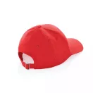 Sapca 6 panouri, Everestus, 42FEB231337, universala, Unisex, 12xØ18.5 cm, Bumbac, Rosu