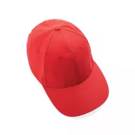   Sapca 6 panouri, Everestus, 42FEB231337, universala, Unisex, 12xØ18.5 cm, Bumbac, Rosu