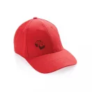 Sapca 6 panouri, Everestus, 42FEB231337, universala, Unisex, 12xØ18.5 cm, Bumbac, Rosu