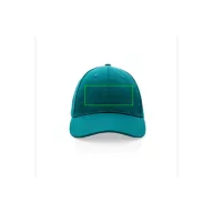   Sapca 6 panouri, Everestus, 42FEB231338, universala, Unisex, 12xØ18.5 cm, Bumbac, Verde
