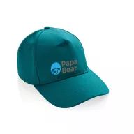   Sapca 5 panouri, Everestus, 42FEB231333, universala, Unisex, 12xØ18.5 cm, Bumbac, Verde