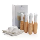 Set Popice, Everestus, 22FEB0813, 32.5x34x1 cm, Lemn, Maro