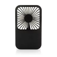   Ventilator reincarcabil pentru birou, Everestus, 2601E14705, 17x10x2 cm, ABS, Negru