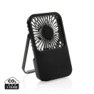 Ventilator reincarcabil pentru birou, Everestus, 2601E14705, 17x10x2 cm, ABS, Negru