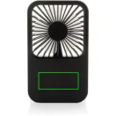 Ventilator reincarcabil pentru birou, Everestus, 2601E14705, 17x10x2 cm, ABS, Negru