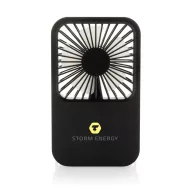   Ventilator reincarcabil pentru birou, Everestus, 2601E14705, 17x10x2 cm, ABS, Negru