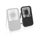 Ventilator reincarcabil pentru birou, Everestus, 2601E14705, 17x10x2 cm, ABS, Negru