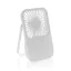 Ventilator reincarcabil pentru birou, Everestus, 2601E14706, 17x10x2 cm, ABS, Alb