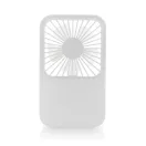 Ventilator reincarcabil pentru birou, Everestus, 2601E14706, 17x10x2 cm, ABS, Alb