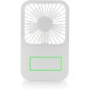 Ventilator reincarcabil pentru birou, Everestus, 2601E14706, 17x10x2 cm, ABS, Alb